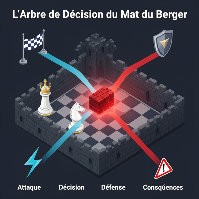 Infographie : mat du berger