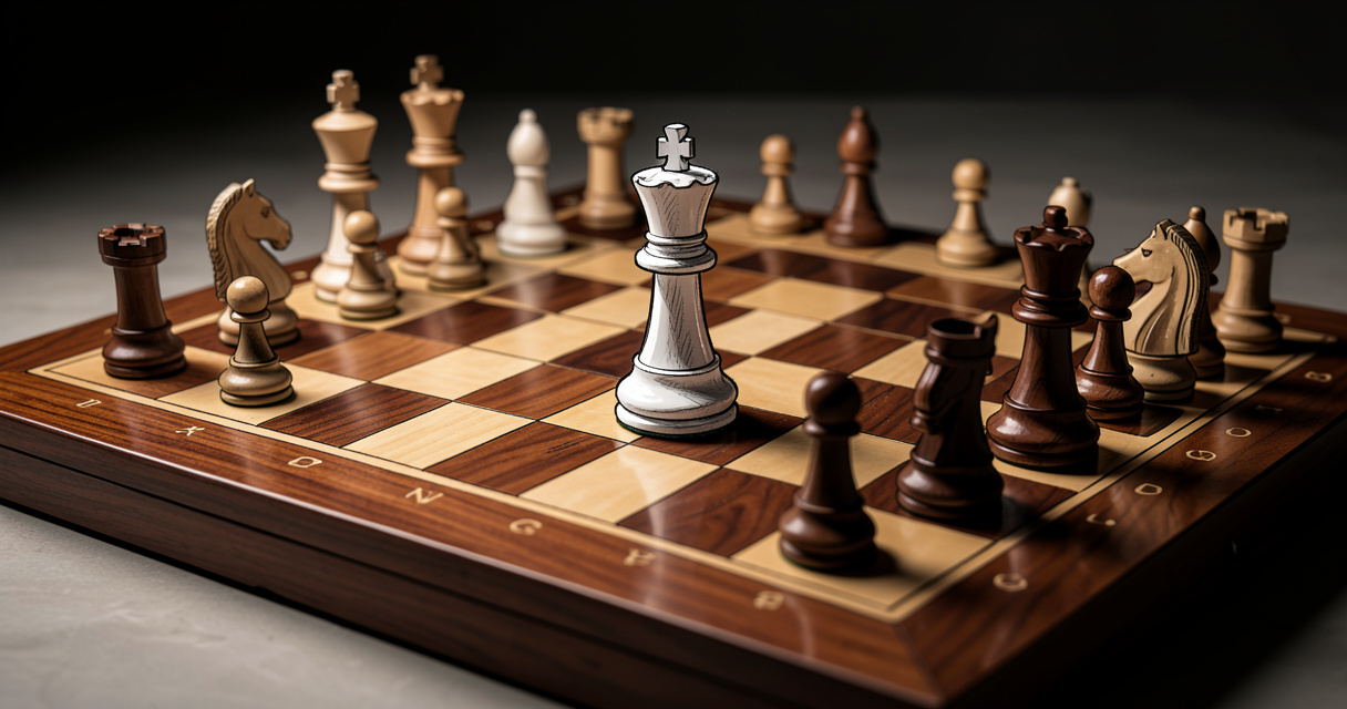 Fou blanc en c4, coup clé de l'ouverture italienne aux échecs